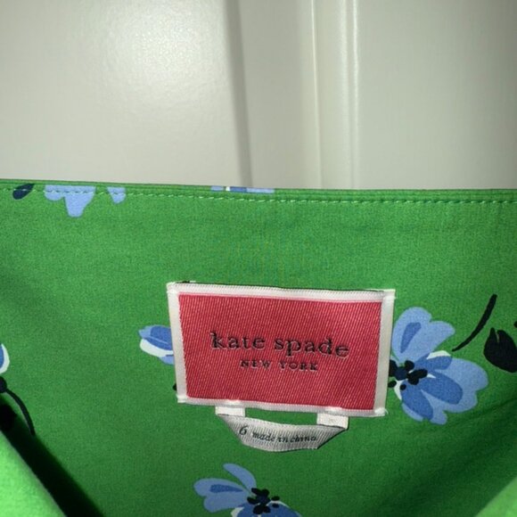 Kate Spade Green Floral Dress - Picture 3 of 6